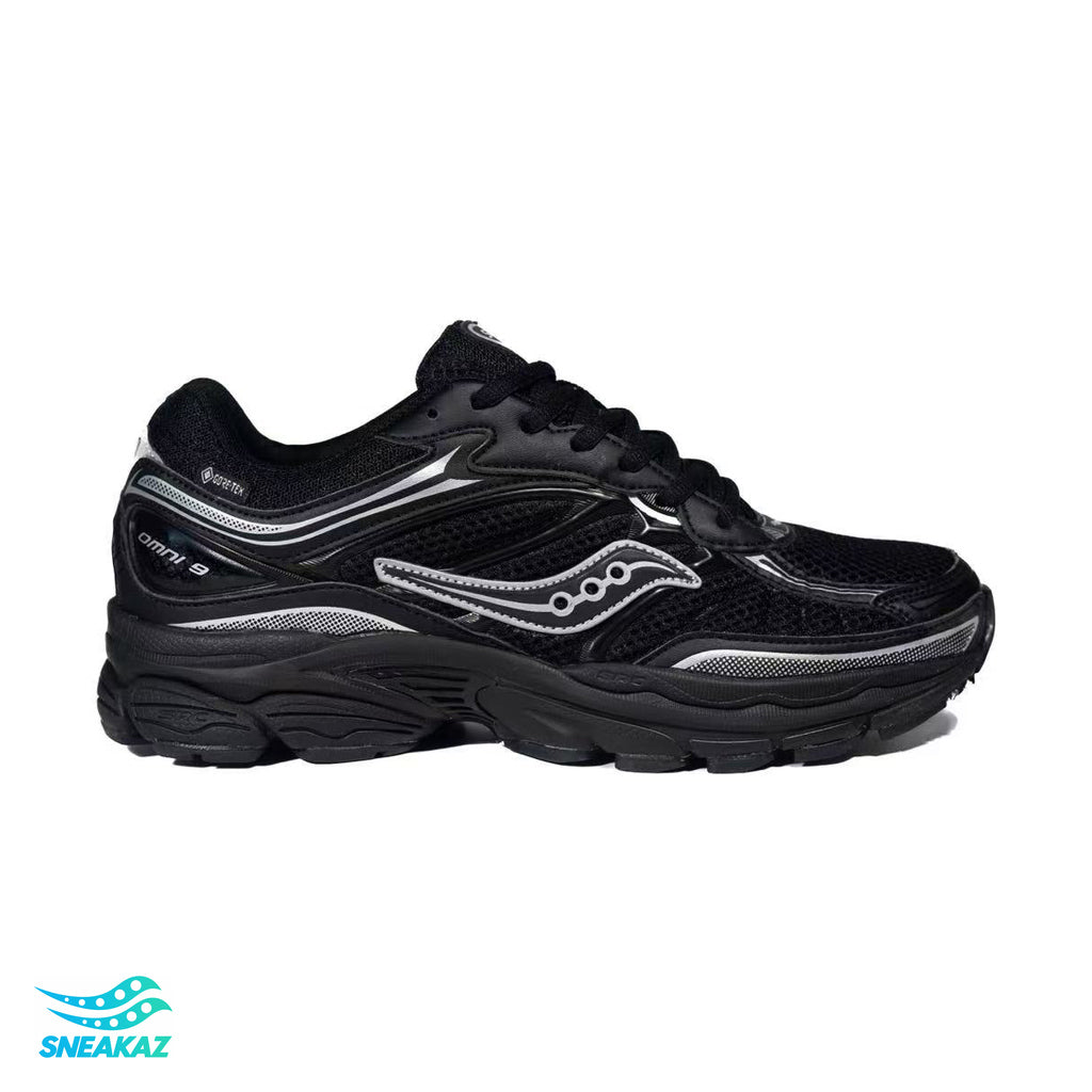 Saucony ProGrid Omni 9 — Noir et argent — Sneakaz