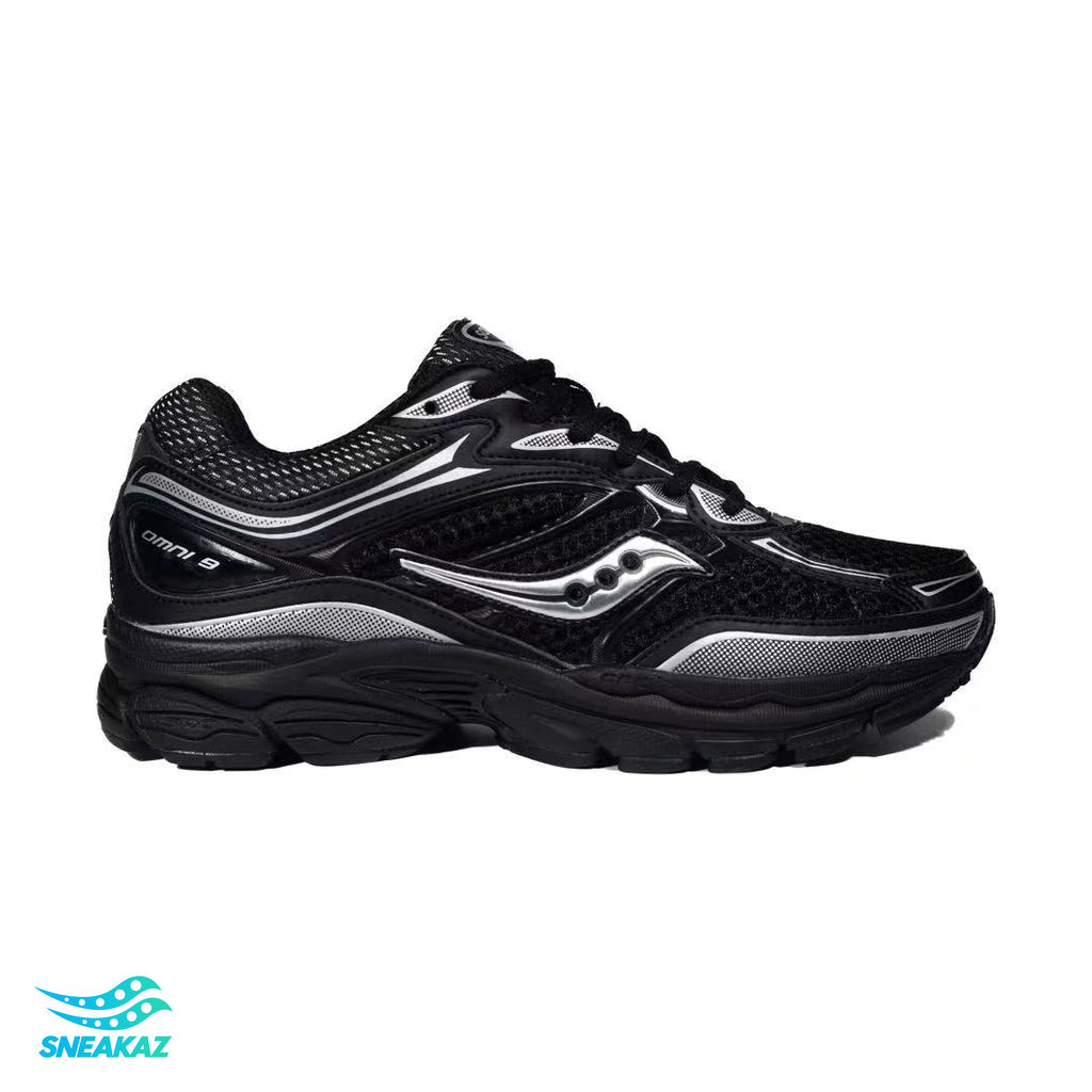 Saucony ProGrid Omni 9 — Noir monochrome — Sneakaz
