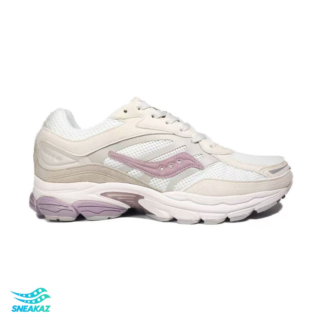 Saucony ProGrid Omni 9 — Blanc crème et lilas — Sneakaz