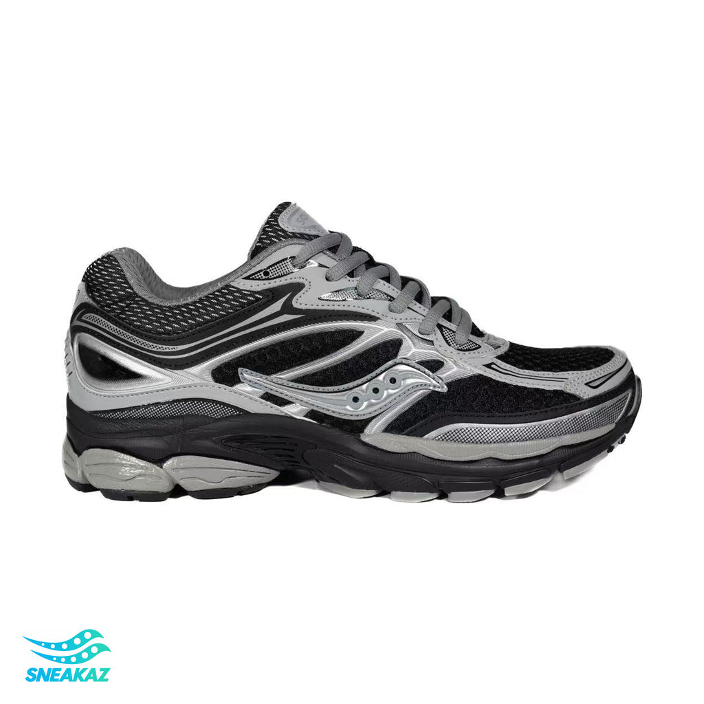Saucony ProGrid Omni 9 — Noir et gris argent — Sneakaz