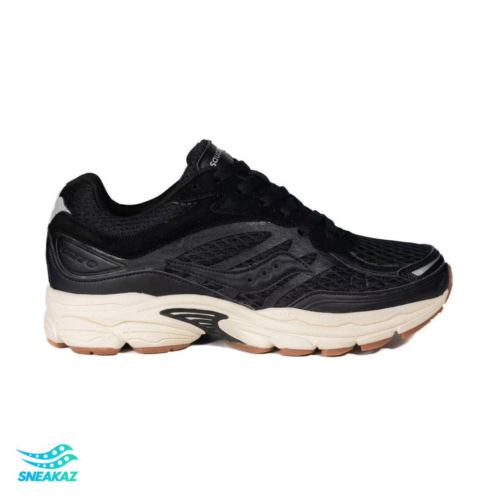 Saucony ProGrid Omni 9 — Noir et crème — Sneakaz