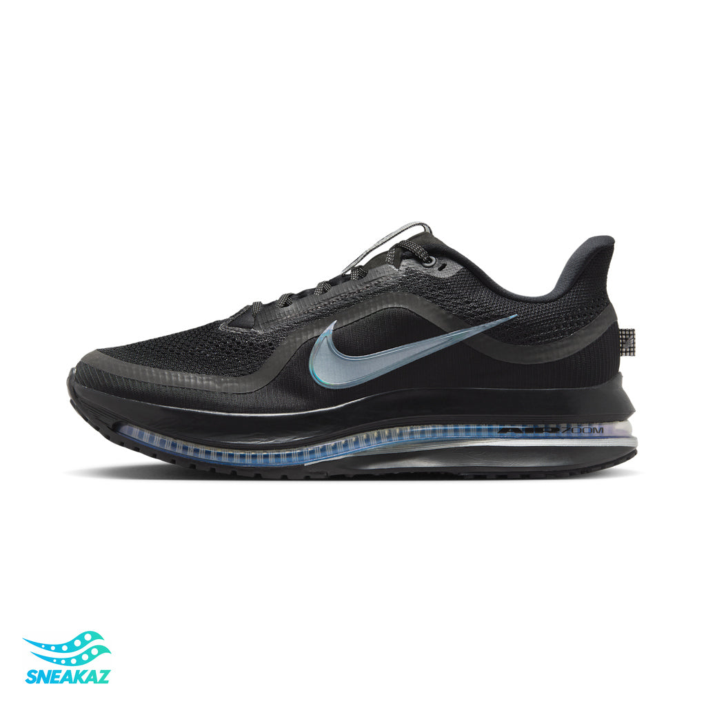 Nike Pegasus Premium — Noir / Argent métallisé — vue principale SNEAKAZ