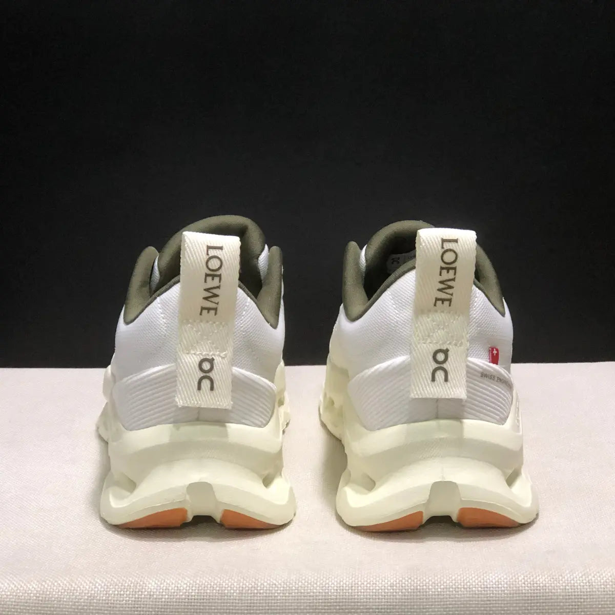 On Cloud × Loewe — Cloudtilt White Kaki