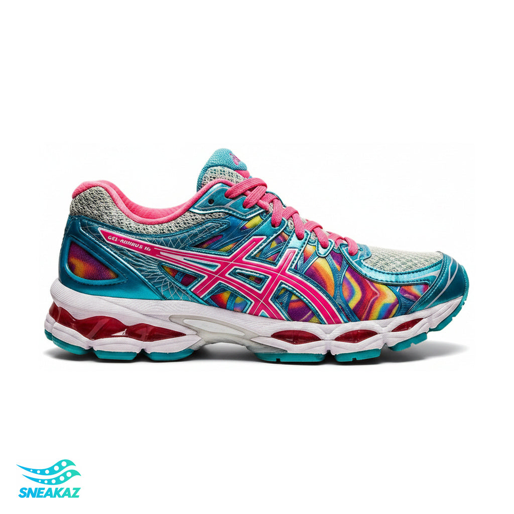 ASICS Gel-Nimbus 16 — Turquoise / Rose — Sneakaz