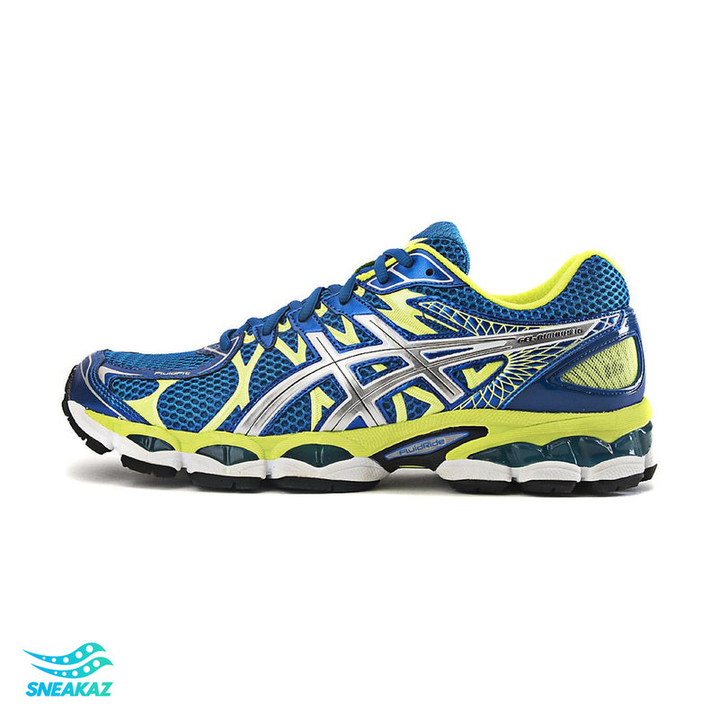 ASICS Gel-Nimbus 16 — Bleu / Jaune citron — Sneakaz
