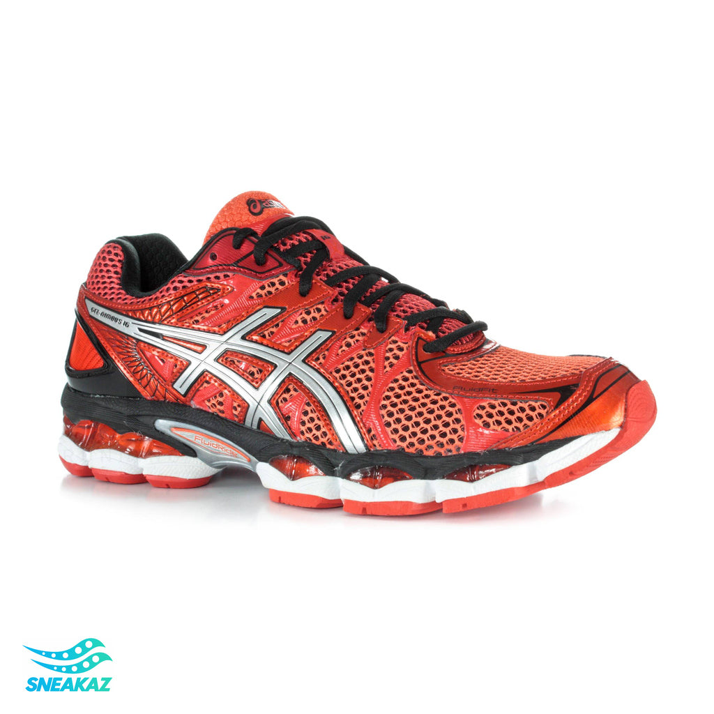 ASICS Gel-Nimbus 16 — Orange / Noir / Argent — Sneakaz