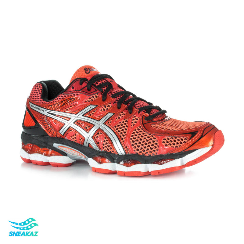 ASICS Gel-Nimbus 16 — Orange / Noir / Argent — Sneakaz