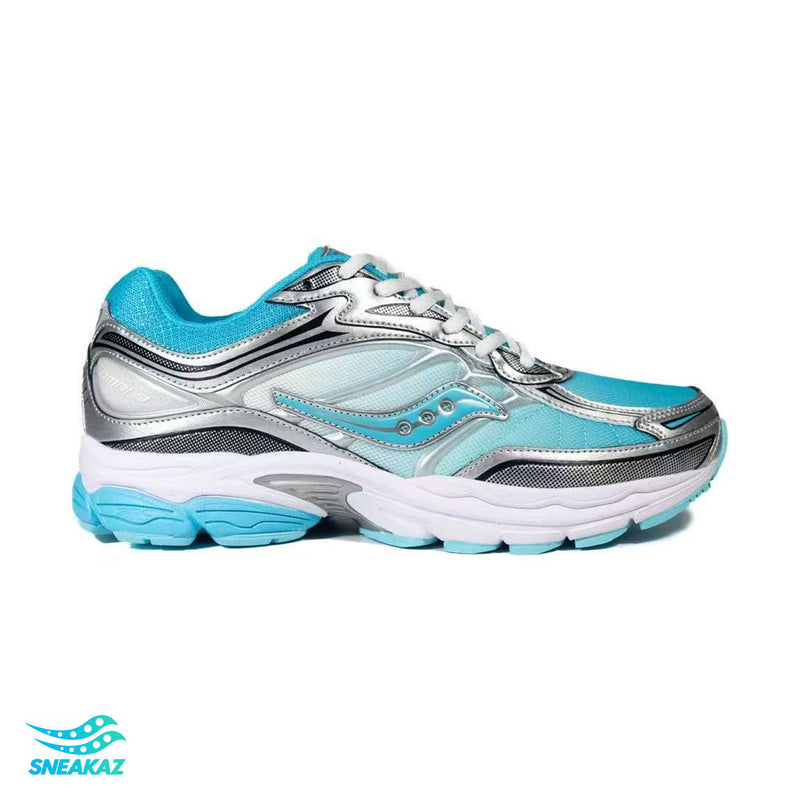 Saucony ProGrid Omni 9 — Argent et turquoise — Sneakaz