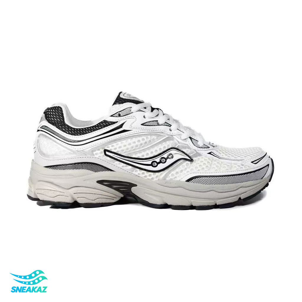 Saucony ProGrid Omni 9 — Blanc et gris — Sneakaz