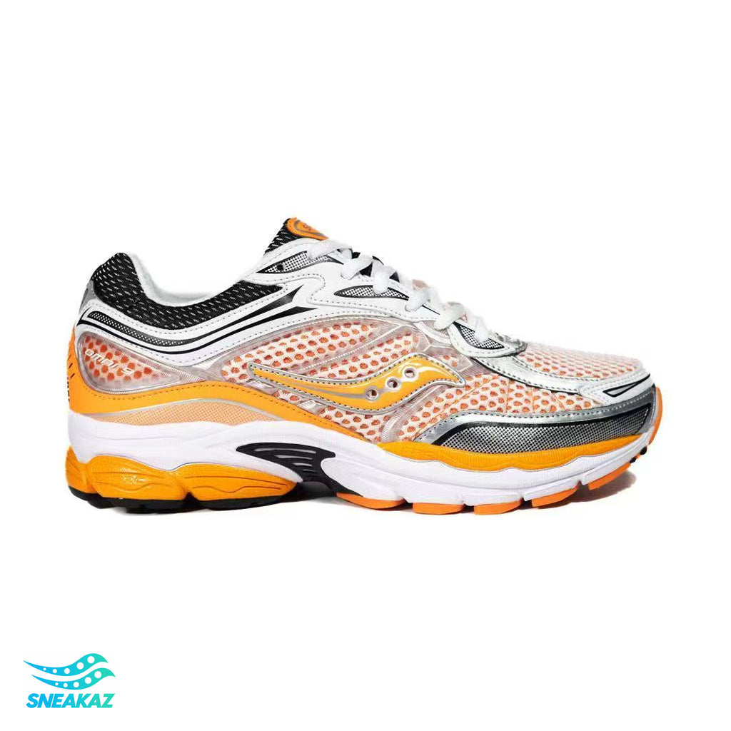 Saucony ProGrid Omni 9 — Argent, gris et orange — Sneakaz