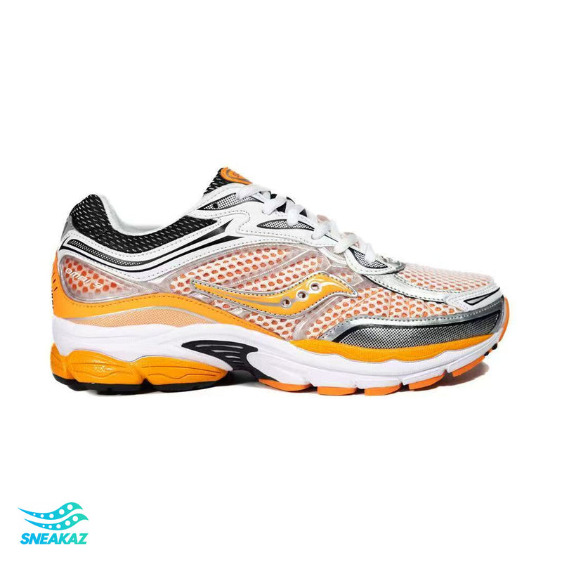 Saucony ProGrid Omni 9 — Argent, gris et orange — Sneakaz