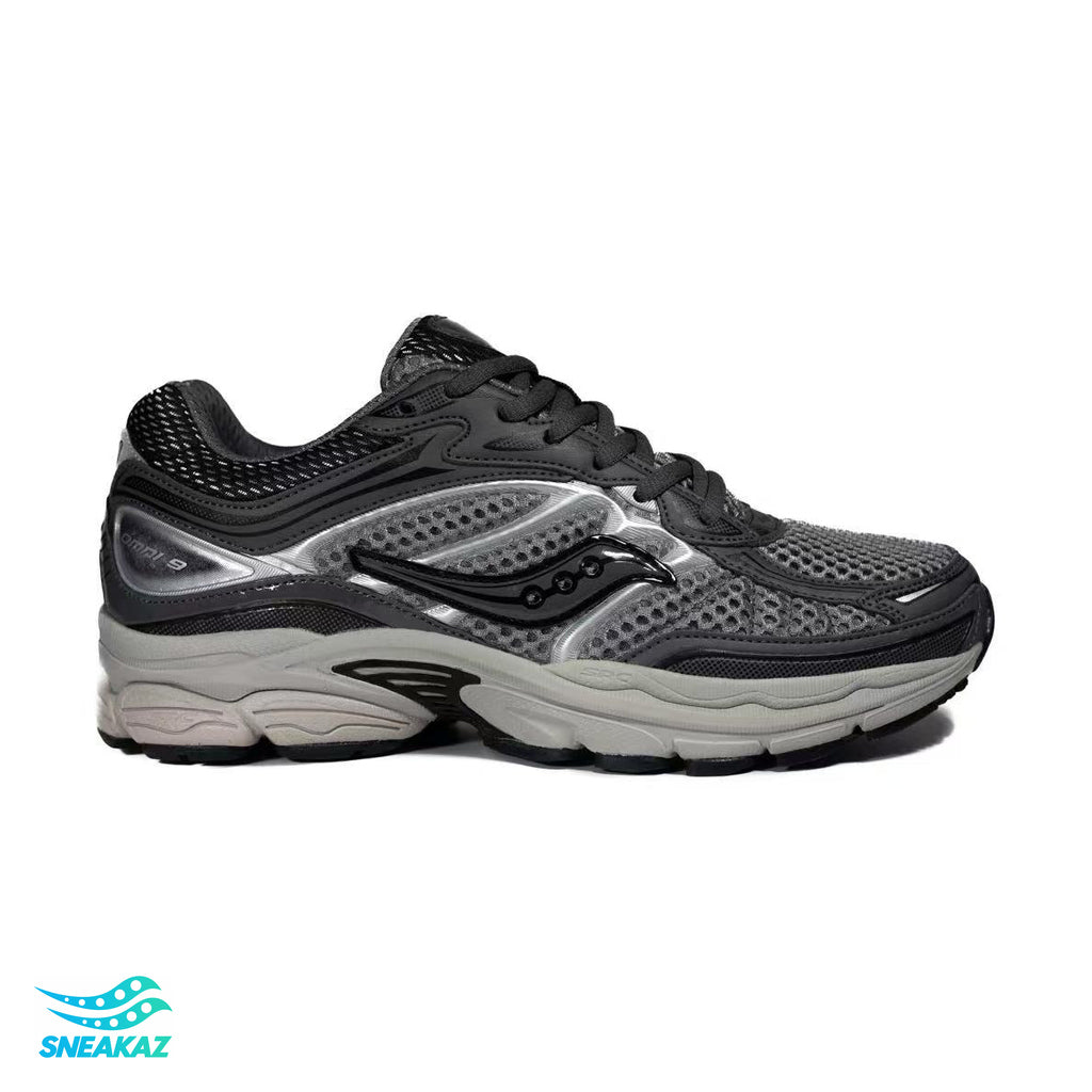 Saucony ProGrid Omni 9 — Gris anthracite et gris — Sneakaz
