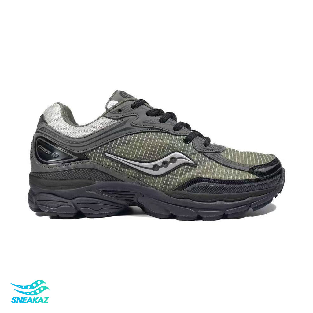 Saucony ProGrid Omni 9 — Kaki et noir — Sneakaz