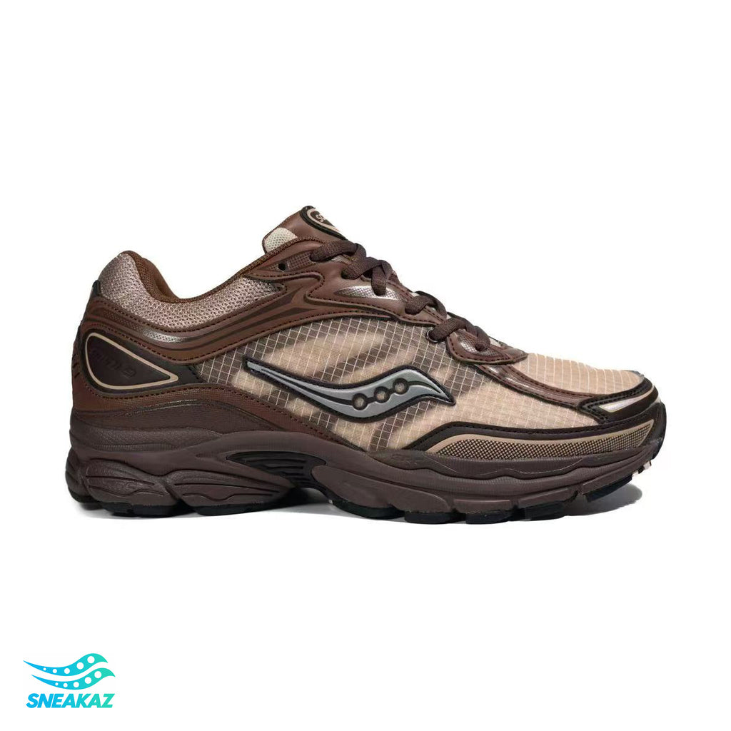 Saucony ProGrid Omni 9 — Marron et beige — Sneakaz