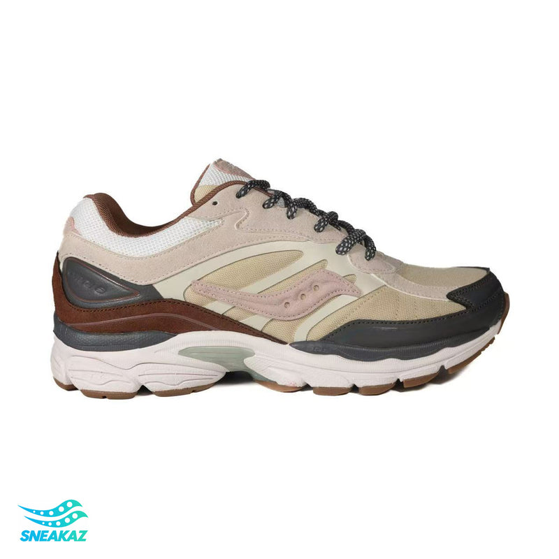 Saucony ProGrid Omni 9 — Beige, marron et noir — Sneakaz