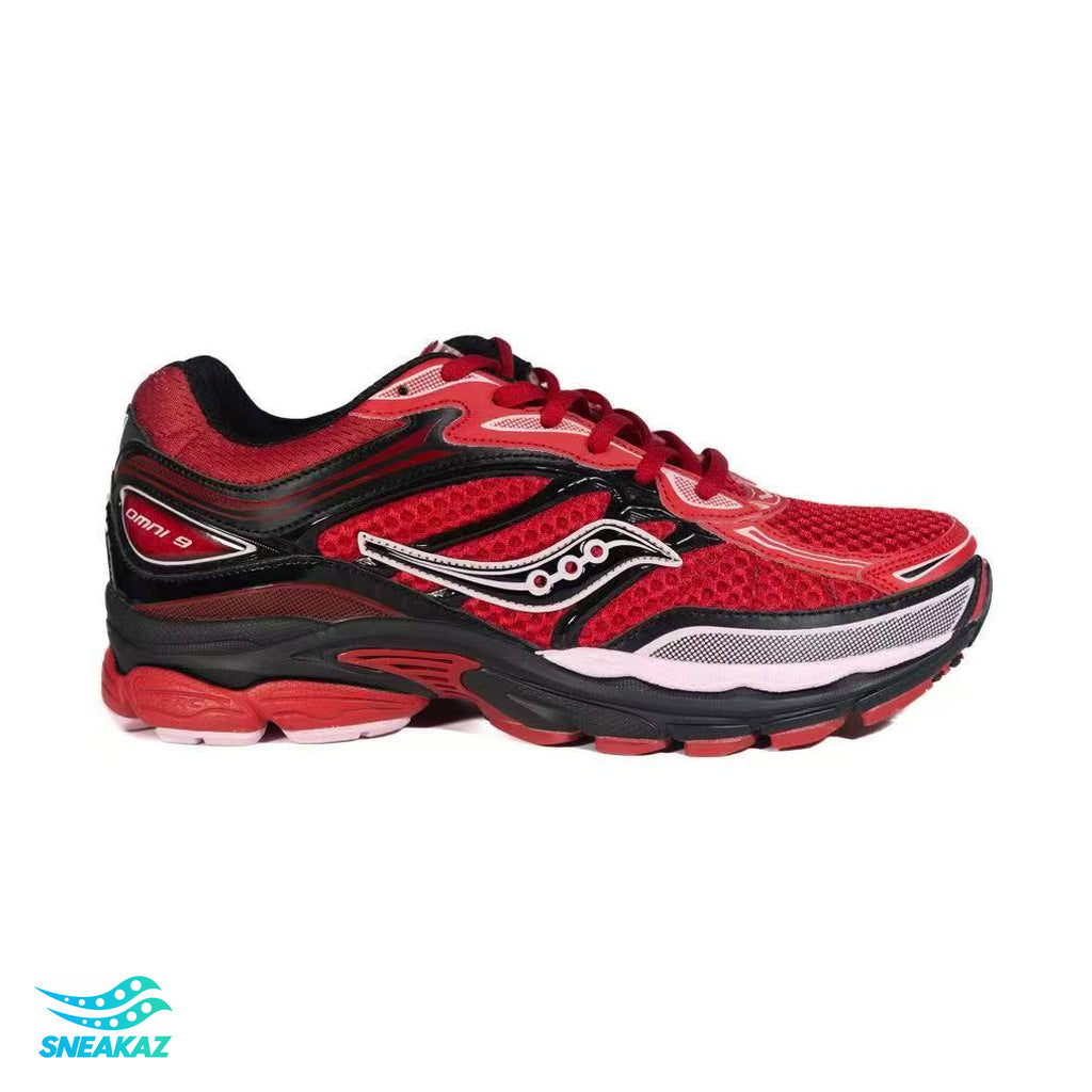 Saucony ProGrid Omni 9 — Rouge et noir — Sneakaz